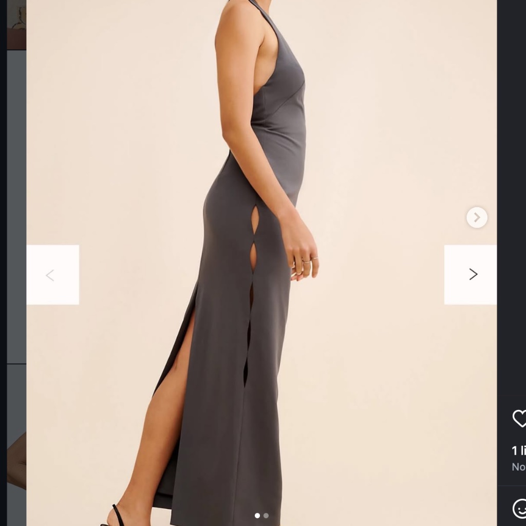 Free People Liv Foster Stretch Crepe Column Gown